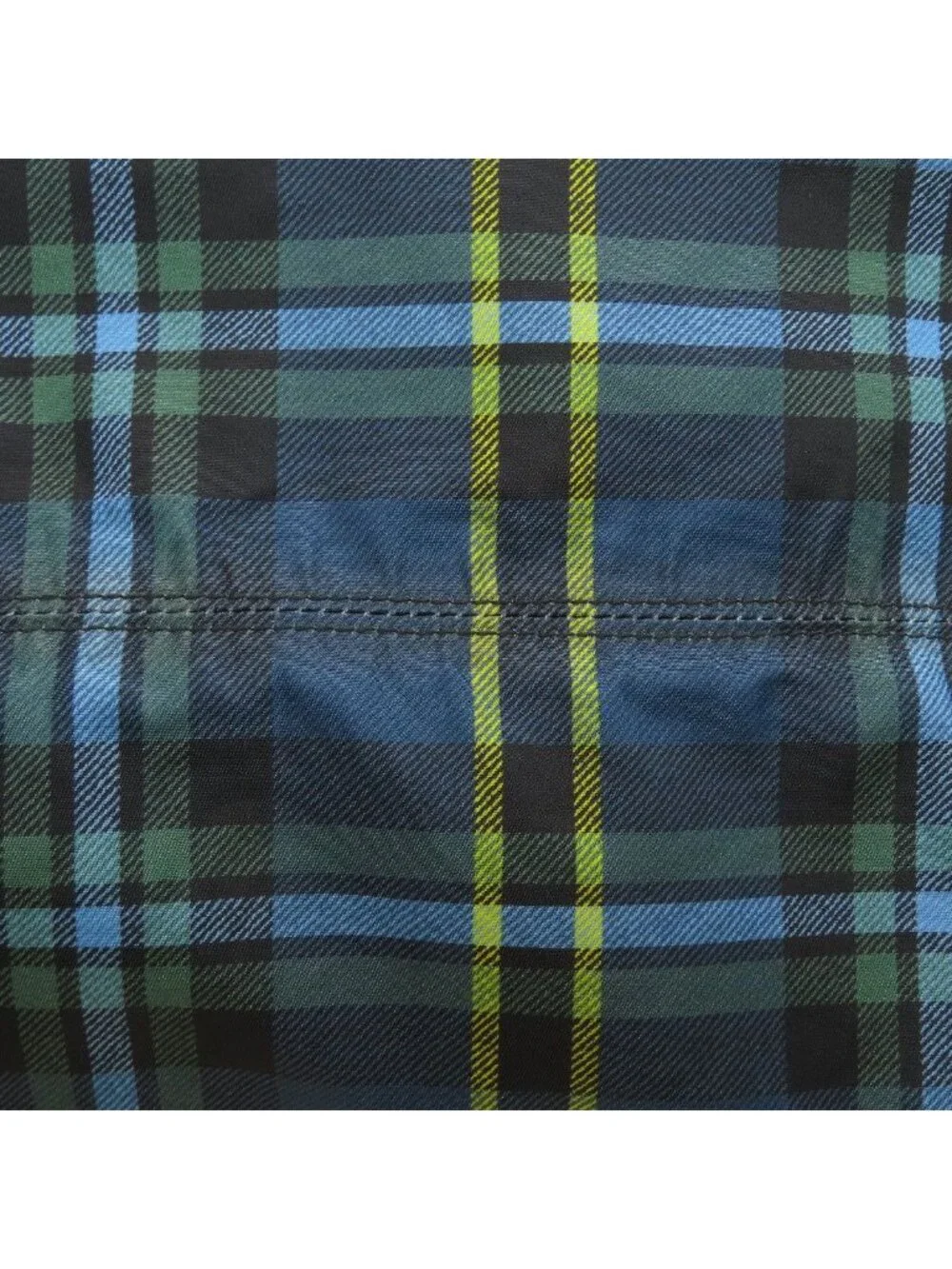 Prada Plaid 2-Way Tote Bag Nylon